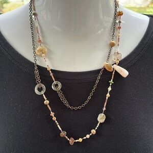 Striking Stone and Bead Necklace